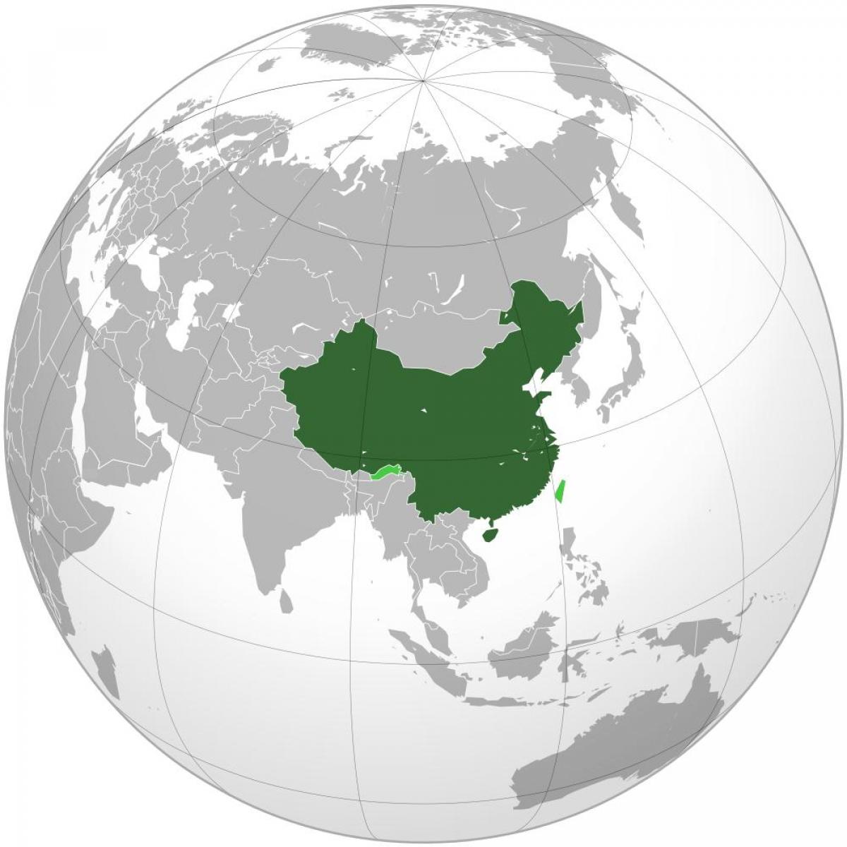 Kina karta världen