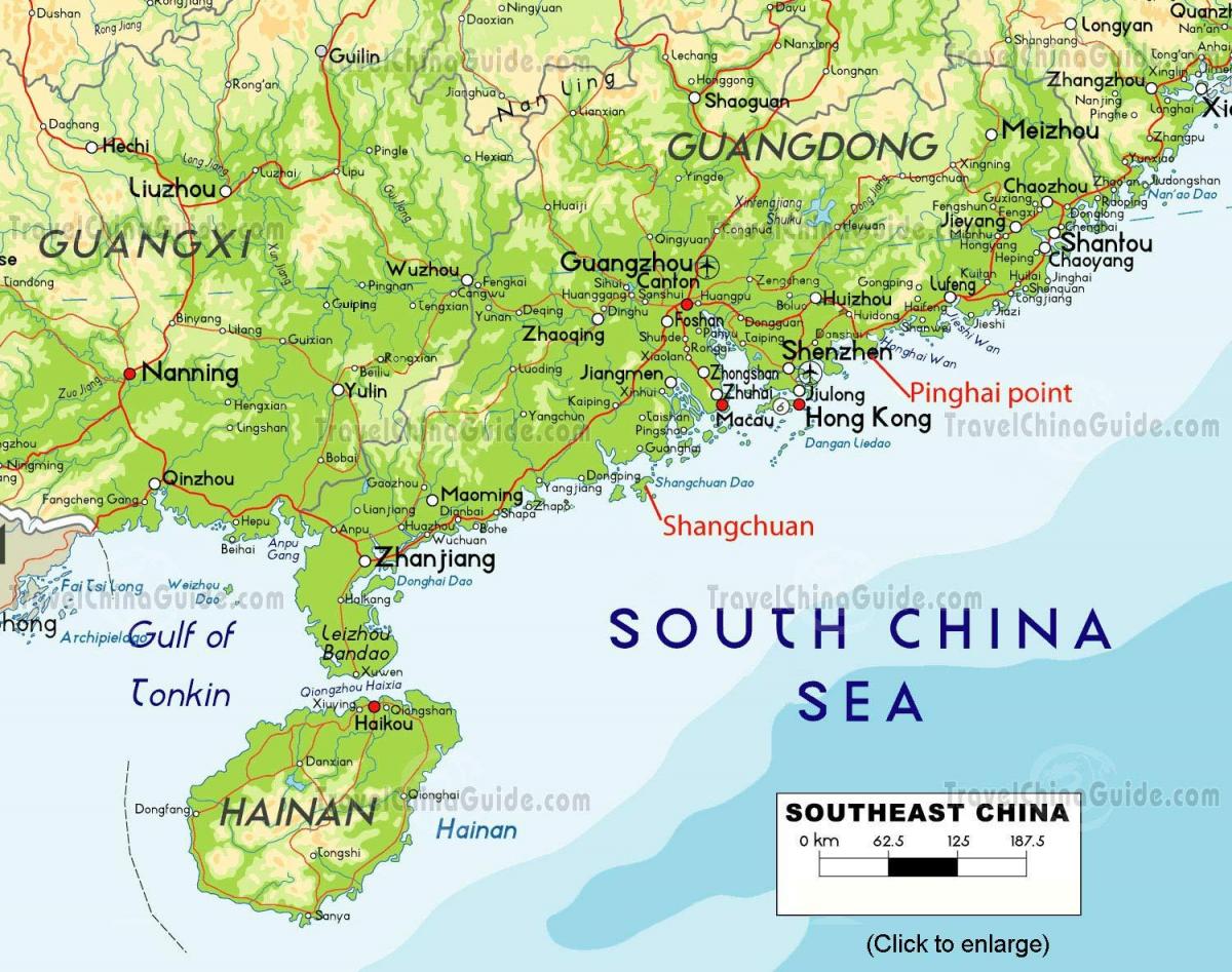 China south karta