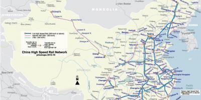 High speed rail Kina karta