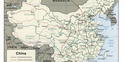 Kina karta skriv