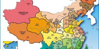 Karta Kinas provinser