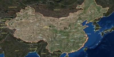 Kina satellit-karta