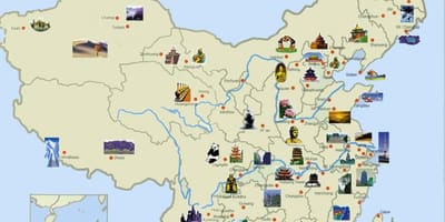 Turist karta Kina
