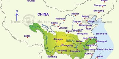 Kina karta yangtze river
