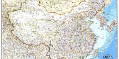 Karta över republiken Kina