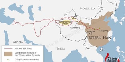 Kina karta silk road